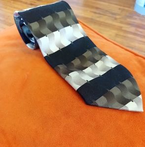 Green Harvé Bernard Silk Tie by Bernard Holtzman